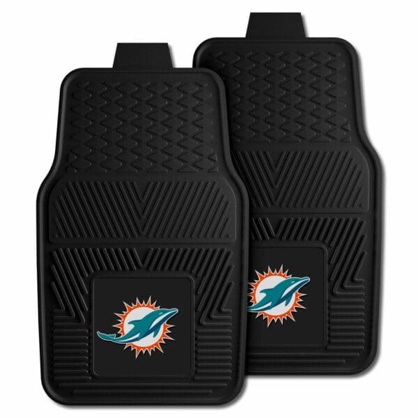 Miami Dolphins Heavy Duty Car Mat Set 2 Pieces 1 scaled