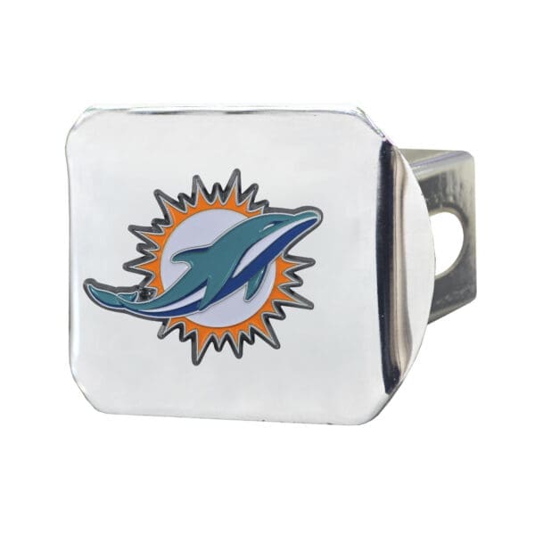 Miami Dolphins Hitch Cover 3D Color Emblem 1