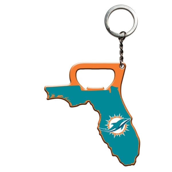 Miami Dolphins Keychain Bottle Opener 1