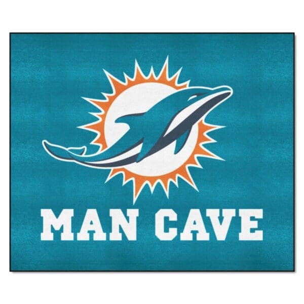 Miami Dolphins Man Cave Tailgater Rug 5ft. x 6ft 1 scaled