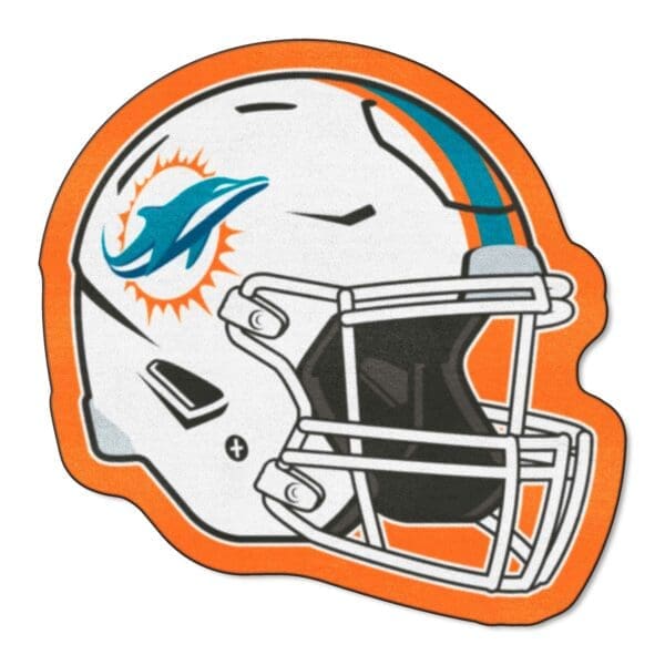 Miami Dolphins Mascot Helmet Rug 1 scaled