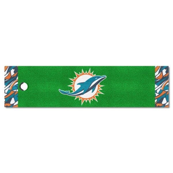 Miami Dolphins Putting Green Mat 1.5ft. x 6ft 1 scaled
