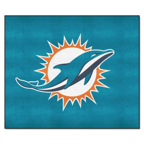 Miami Dolphins Tailgater Rug 5ft. x 6ft 1 scaled