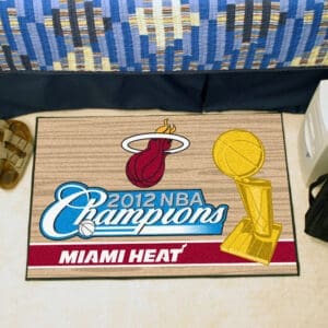 Miami Heat 2012 NBA Champions Starter Mat Accent Rug - 19in. x 30in.-13772