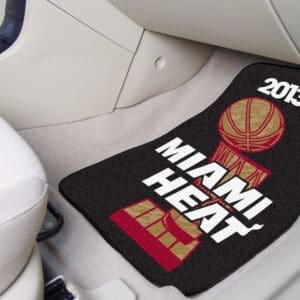 Miami Heat 2013 NBA Champions Front Carpet Car Mat Set - 2 Pieces-15184