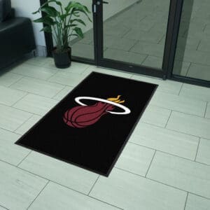 Miami Heat 3X5 High-Traffic Mat with Durable Rubber Backing - Portrait Orientation-9926
