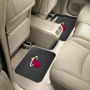Miami Heat Back Seat Car Utility Mats - 2 Piece Set-12377
