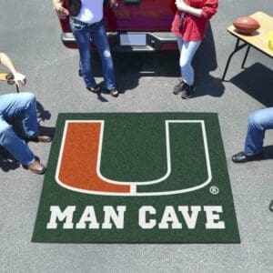Miami Hurricanes Man Cave Tailgater Rug - 5ft. x 6ft.
