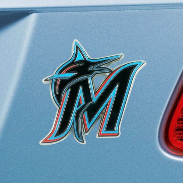 Miami Marlins 3D Color Metal Emblem