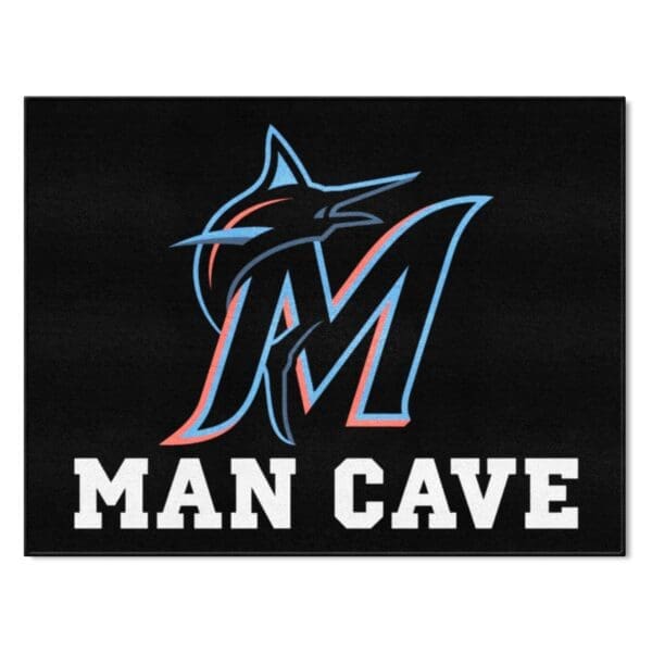 Miami Marlins Man Cave All Star Rug 34 in. x 42.5 in 1 scaled