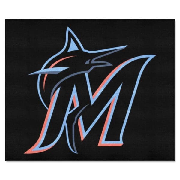Miami Marlins Tailgater Rug 5ft. x 6ft 1 1 scaled