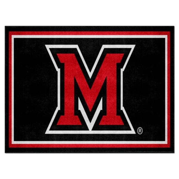 Miami OH Redhawks 8ft. x 10 ft. Plush Area Rug 1 scaled