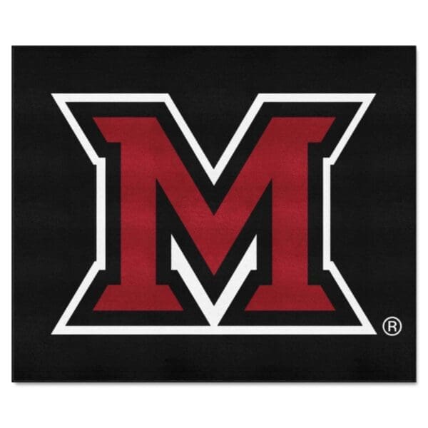 Miami OH Redhawks Tailgater Rug 5ft. x 6ft 1 scaled