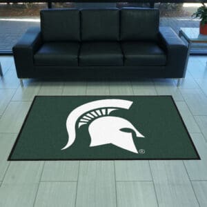 Michigan State 4X6 High-Traffic Mat with Durable Rubber Backing - Landscape Orientation