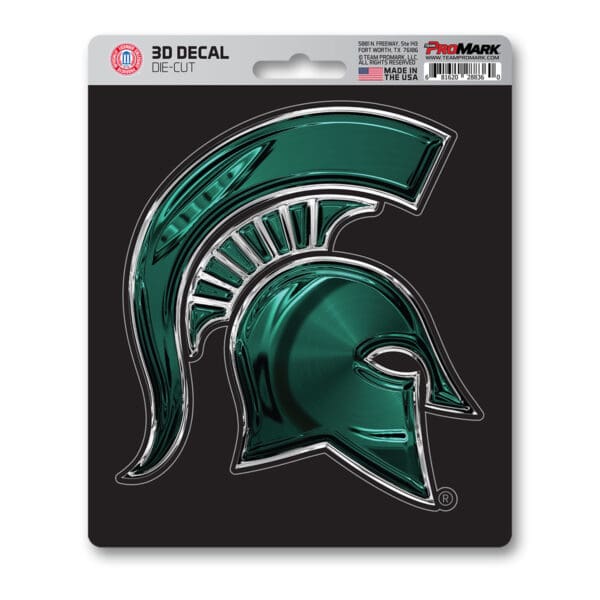 Michigan State Spartans 3D Decal Sticker 1