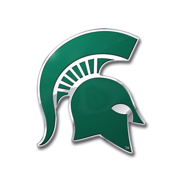 Michigan State Spartans Heavy Duty Aluminum Embossed Color Emblem 1