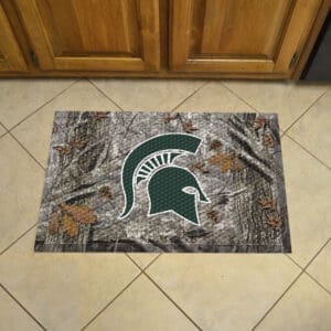 Michigan State Spartans Rubber Scraper Door Mat