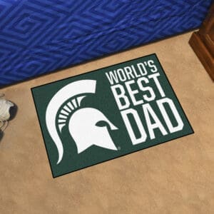 Michigan State Spartans Starter Mat Accent Rug - 19in. x 30in. World's Best Dad Starter Mat