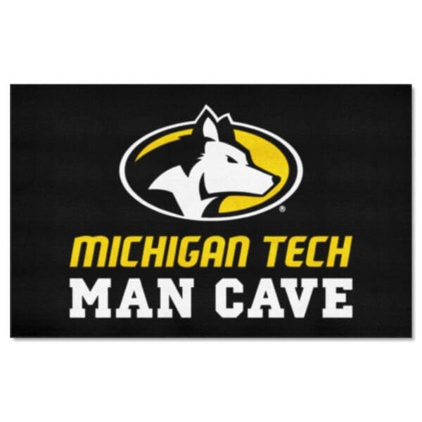 Michigan Tech Huskies Man Cave Ulti Mat Rug 5ft. x 8ft 1 scaled