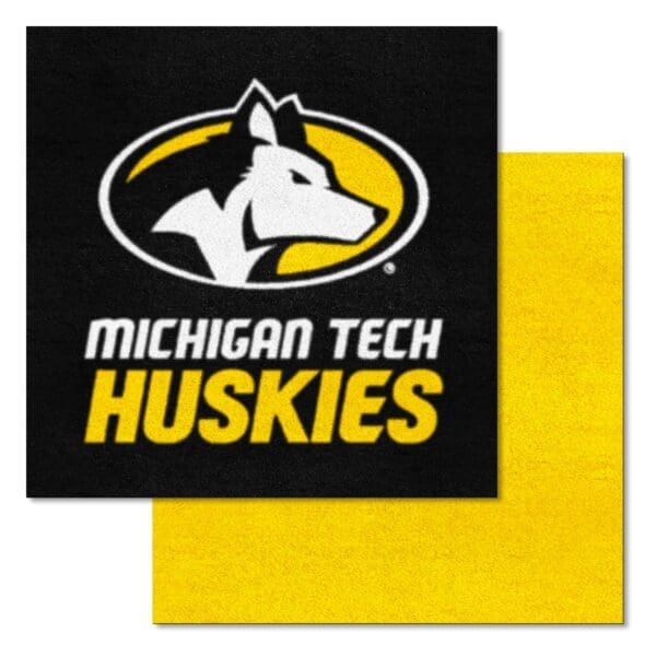 Michigan Tech Huskies Team Carpet Tiles 45 Sq Ft 1 scaled
