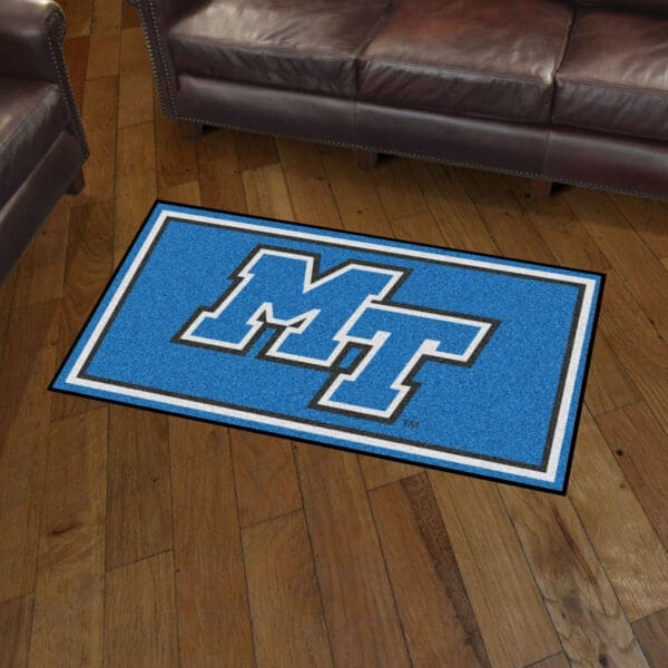 Middle Tennessee Blue Raiders 3ft. x 5ft. Plush Area Rug
