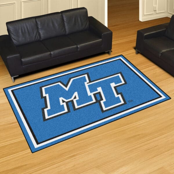 Middle Tennessee Blue Raiders 5ft. x 8 ft. Plush Area Rug