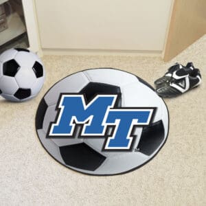 Middle Tennessee Blue Raiders Soccer Ball Rug - 27in. Diameter