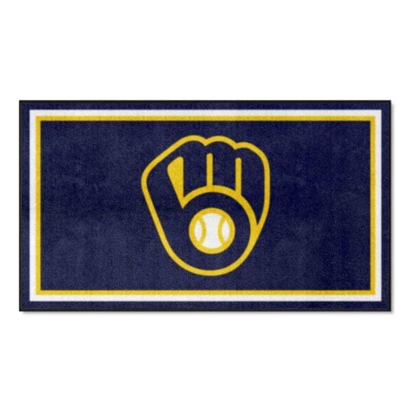 Milwaukee Brewers 3ft. x 5ft. Plush Area Rug 1 scaled