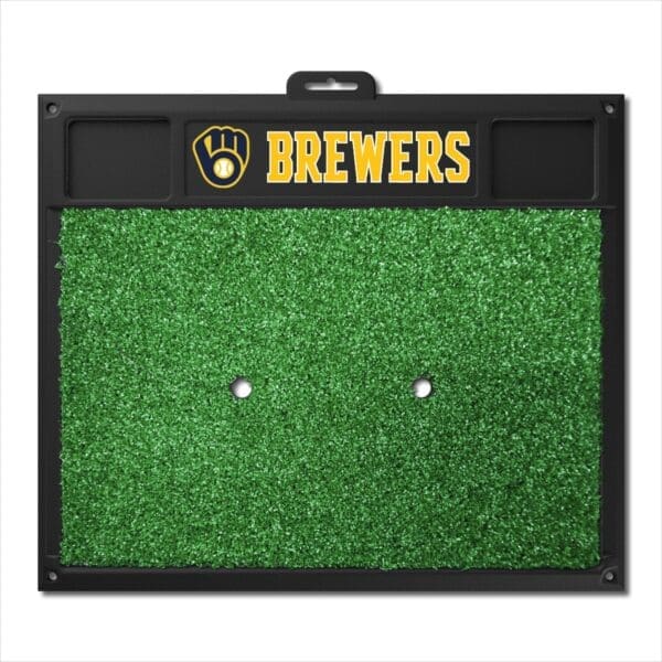 Milwaukee Brewers Golf Hitting Mat 1 scaled