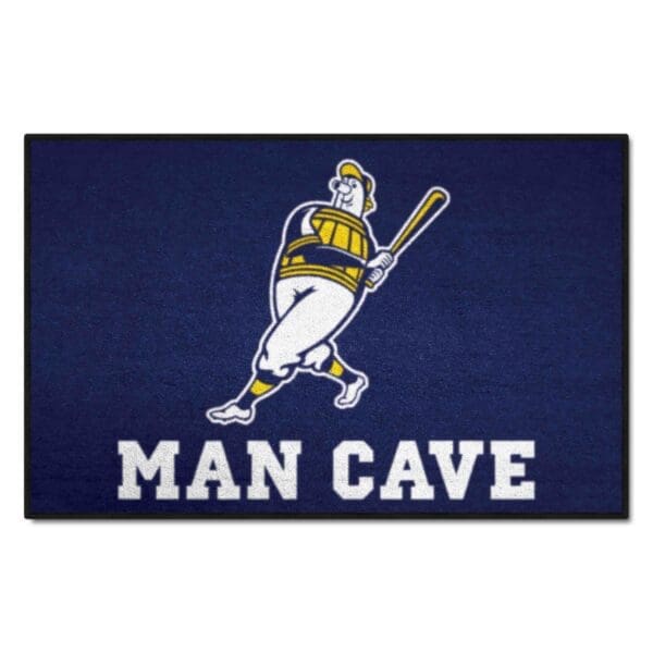 Milwaukee Brewers Man Cave Starter Mat Accent Rug 19in. x 30in 1 1 scaled