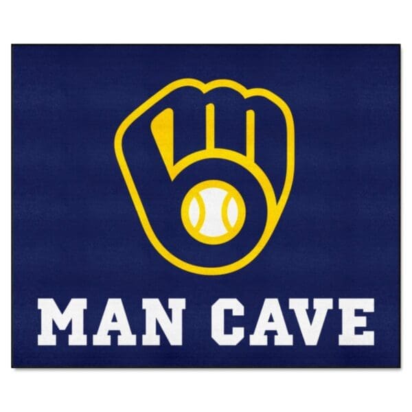 Milwaukee Brewers Man Cave Tailgater Rug 5ft. x 6ft 1 scaled