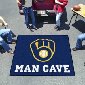 Milwaukee Brewers Man Cave Tailgater Rug - 5ft. x 6ft.
