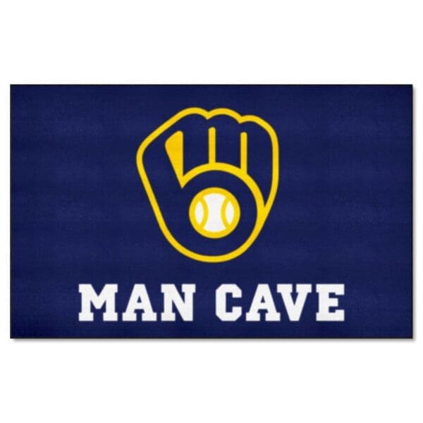 Milwaukee Brewers Man Cave Ulti Mat Rug 5ft. x 8ft 1 scaled