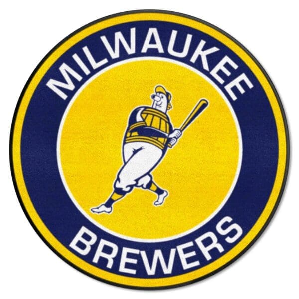 Milwaukee Brewers Roundel Rug 27in. Diameter 1 1 scaled
