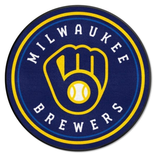 Milwaukee Brewers Roundel Rug 27in. Diameter 1 scaled