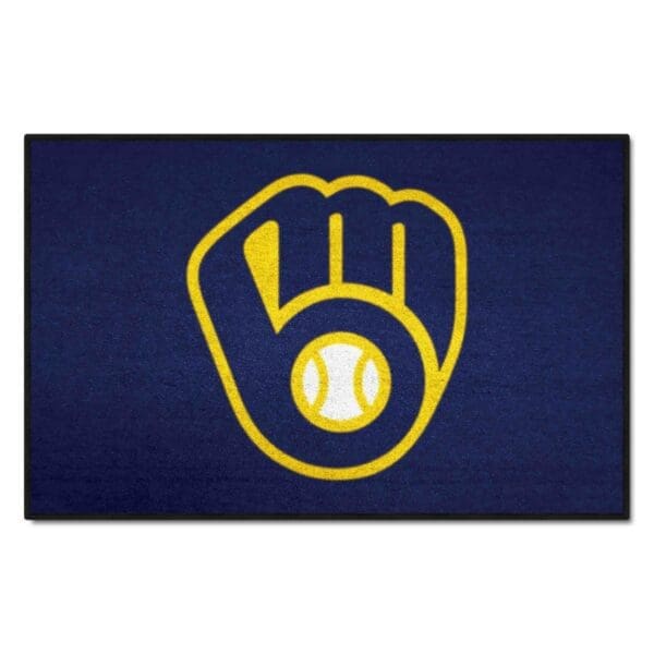 Milwaukee Brewers Starter Mat Accent Rug 19in. x 30in 1 3 scaled