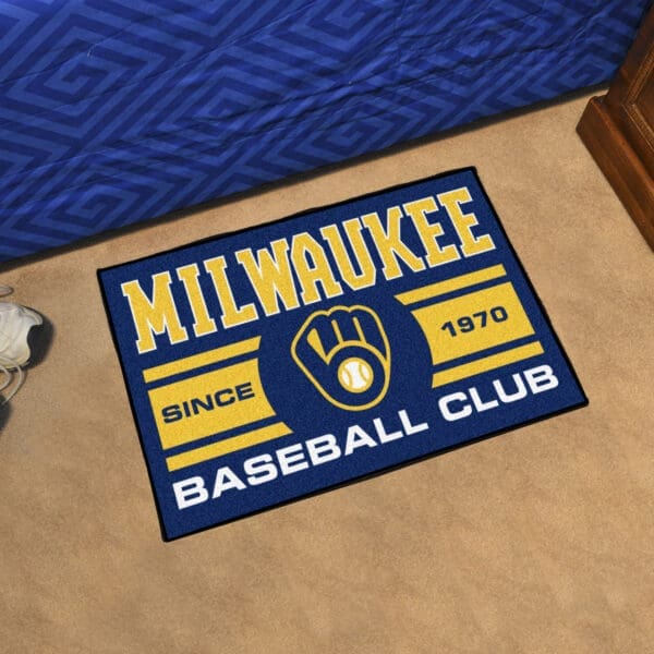 Milwaukee Brewers Starter Mat Accent Rug - 19in. x 30in.