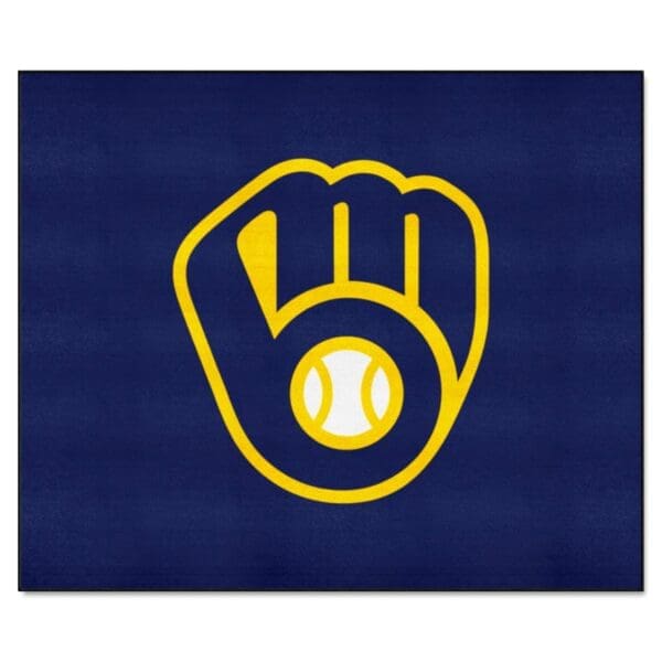 Milwaukee Brewers Tailgater Rug 5ft. x 6ft 1 2 scaled