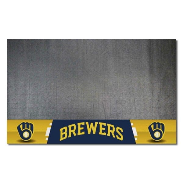 Milwaukee Brewers Vinyl Grill Mat 26in. x 42in 1 scaled
