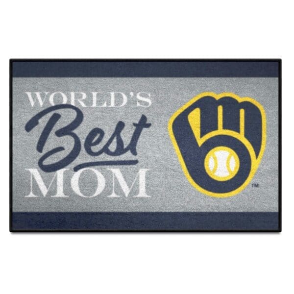 Milwaukee Brewers Worlds Best Mom Starter Mat Accent Rug 19in. x 30in 1 scaled