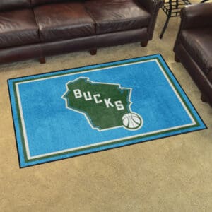 Milwaukee Bucks 4ft. x 6ft. Plush Area Rug-37009