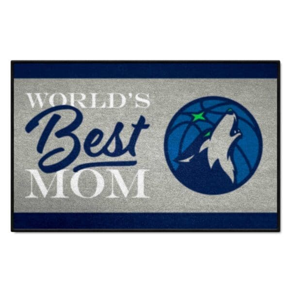 Minnesota Timberwolves Worlds Best Mom Starter Mat Accent Rug 19in. x 30in. 34186 1 scaled