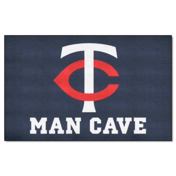 Minnesota Twins Man Cave Ulti Mat Rug 5ft. x 8ft 1 scaled