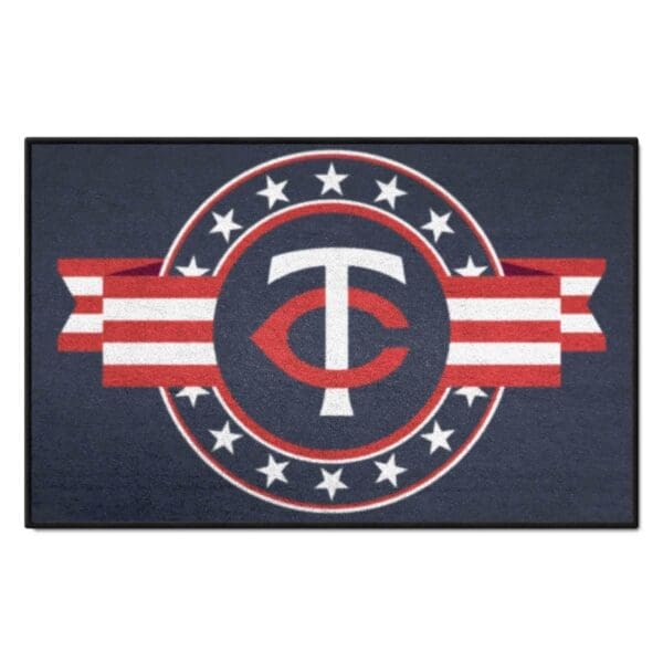 Minnesota Twins Starter Mat Accent Rug 19in. x 30in. Patriotic Starter Mat 1 scaled