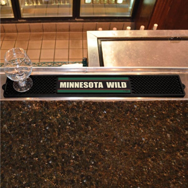 Minnesota Wild Bar Drink Mat - 3.25in. x 24in.-20507