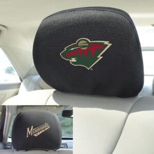 Minnesota Wild Embroidered Head Rest Cover Set - 2 Pieces-17180