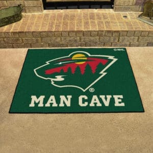 Minnesota Wild Man Cave All-Star Rug - 34 in. x 42.5 in.-14441