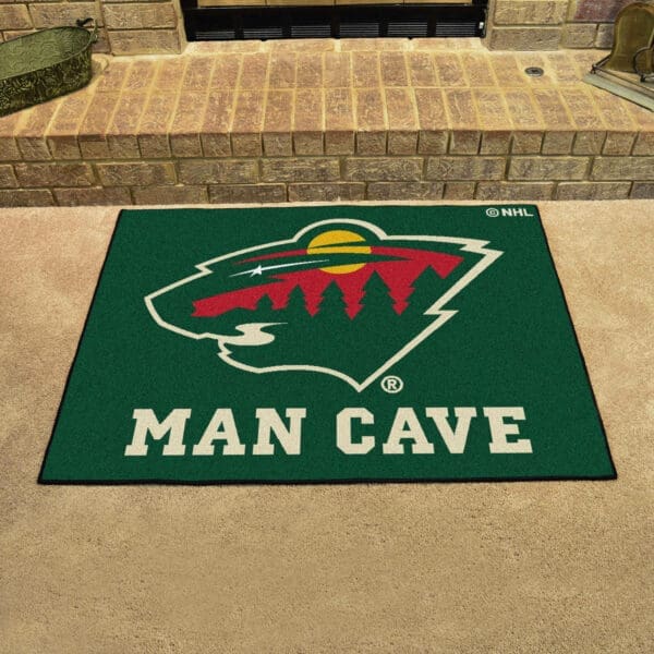 Minnesota Wild Man Cave All-Star Rug - 34 in. x 42.5 in.-14441