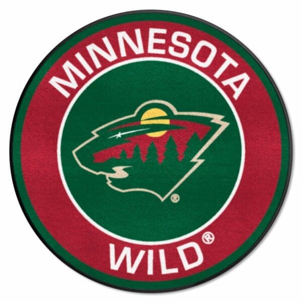 Minnesota Wild Roundel Rug 27in. Diameter 18875 1 scaled