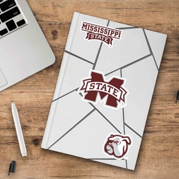 Mississippi State Bulldogs 3 Piece Decal Sticker Set